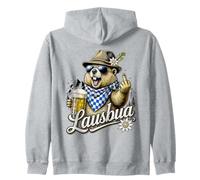 Marmota Alpina Lausbua con Cerveza - Humor bávaro Sudadera con Capucha