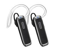 Marnana Auriculares Bluetooth inalámbricos manos libres con 18 horas de reproducción y micrófono con cancelación de ruido para iPhone, Samsung, Android, teléfono celular, camión, conductor, paquete de