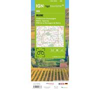 Marne Châlons Reims: MARNE - CHÂLONS-EN-CHAMPAGNE - REIMS - EPERNAY - PNR DE LA MONTAGNE DE REIMS 1:100000: D51 (TOP 100)