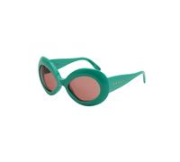 Marni Unisex Lake Of Fire Teal 40F Gafas de sol Acetato Verde Marrón Oversize Normal