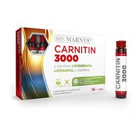 Marnys L-Carnitina liposomada - Carnitin 3000 mg - Ayuda al Metabolismo Energético, especialmente a nivel Muscular - 14 VIALES x 25 ml 570 g