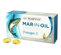 Marnys Mar-In-Oil Omega 3 Del Aceite De salmón Dha + Epa Y Vitamina E, 60 Cápsulas