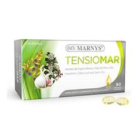 Marnys Tensiomar Para la tensión arterial, Favorece la Normal Función del Corazón, Cápsulas de Aceite de Espino Blanco, Olivo y Ajo, 60 Cápsulas