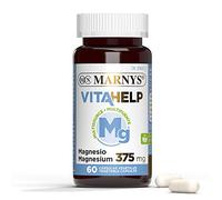 Marnys Vitahelp Magnesio 375 Mg - 60 Cápsulas Vegetales Aptas Para Veganos - Para Mantenimiento De Huesos, Sistema Inmunológico, Función Muscular Normal Y Fatiga Reducida - Made In Spain 80 g