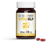 Marnys Vitahelp Zinc 25 Mg - 120 Cápsulas Para 4 Meses - Antioxidante Y Contribuye Al Sistema Inmunitario Normal - Made In Spain 67 g