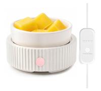 Maromamix Calentador de cera con 4 temporizadores y calefacción PTC, fragancia de cerámica 3 en 1, quemador de aceite eléctrico, para el hogar, oficina, dormitorio, decoración del hogar y opción de