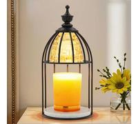 Maromamix Lámpara calentadora de velas con temporizador y atenuador, derretidor de cera eléctrico vintage para velas perfumadas, luz nocturna aromática y decoración del hogar, regalo para mujeres