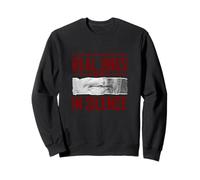 Maron Color Real Ones Move In Silence Maron Gráfico Sudadera