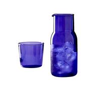 Marooma Juego de Jarra de Agua Y Vaso para Mesita de Noche, Elegante Vaso Extraíble, Decantador de Enjuague Bucal de Vidrio Espesado para Baño Y Jarra Transparente para Mesita de Noche, Jarra(#2)