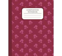 Maroon Composition Notebook: Wide Ruled | 110 Pages | 7.5” x 9.25” | Abstract Maroon Lace Cover, Notebook for Writing, Journaling, School, Work, Back to School Supplies