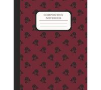 Maroon Composition Notebook: Wide Ruled | 110 Pages | 7.5” x 9.25” | Abstract Maroon Lace Cover, Notebook for Writing, Journaling, School, Work, Back to School Supplies
