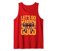 Maroon & Gold Vibes Only Torneo de Equipo Día de Campo Animación Camiseta sin Mangas