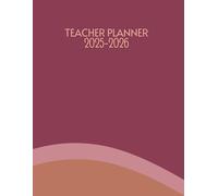 Maroon Sandy Wave 2025-2026 Teacher Planner