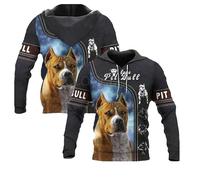 MaroYanYML Hombres Mujeres Sudaderas con Capucha Estampado 3D Animales Perros Border Collie/Chihuahua/Samoyedo Sudadera Moda Casual Jersey Harajuku Streetwear
