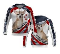 MaroYanYML Hombres Mujeres Sudaderas con Capucha Estampado 3D Animales Perros Border Collie/Chihuahua/Samoyedo Sudadera Moda Casual Jersey Harajuku Streetwear