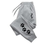 MaroYanYML Perro Pata 3D Impresión Mujeres Hombres Pantalones de Jogging Pantalones Workout Cordón de Ajuste Jogging Suelto Pantalones de Descanso Pantalones