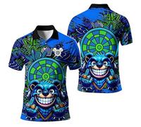 MaroYanYML Polos con diseño gráfico de Oso para Hombre a la última Moda Polos de Verano Informales Oversize Uniformes de Equipo