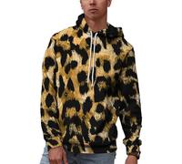 MaroYanYML Sudadera con Capucha 3D de Estampado de Animales Salvajes de Moda Patrón de Cebra Tigre y Leopardo Pulóver para Hombres y Mujeres Ropa Casual de Calle