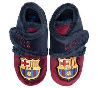 MARPEN SLIPPERS Barcelona FC Botitas Oficiales Para Invierno - Zapatillas Estar Por Casa Niño Antideslizantes - Zapatillas Andar Por Casa Cálidas - Zapatos Niña Invierno - Talla 21