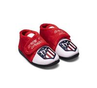 MARPEN SLIPPERS, Zapatillas de Casa Botitas de Invierno del Atlético de Madrid de Fútbol para Niño o Niña, Rojiblancas con Escudo, Talla 25