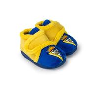 MARPEN SLIPPERS, Zapatillas de Casa Botitas de Invierno del Cádiz CF de Fútbol con Velcro para Niño o Niña, Amarillas y Azules con Escudo, Talla 23