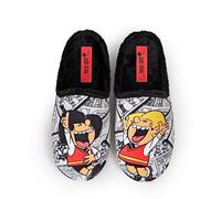 MARPEN SLIPPERS, Zapatillas de Casa de Invierno Abiertas de Zipi y Zape para Hombre o Mujer, Comic Blanco y Negro, Talla 35