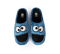 MARPEN SLIPPERS, Zapatillas de Casa de Invierno Monstruo Azul de Pelo Suave para Hombre o Mujer, Abiertas Azules, Talla 41