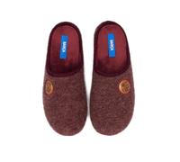 MARPEN SLIPPERS, Zapatillas de Casa de Invierno Oficiales del FC Barcelona de Fútbol para Hombre o Mujer, Abiertas Burdeos, Talla 42 43