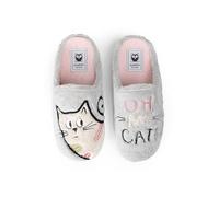 MARPEN SLIPPERS - Zapatillas de Casa “Oh My Cat!” - 432IV25 para: Mujer Color: Gris-Rosa Talla: 36