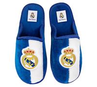 MARPEN SLIPPERS, Zapatillas de casa Real Madrid CF Oficiales Temporada 24/25 para Hombre o Mujer, Ligeras de Invierno, Azul y Blanco, Talla 43