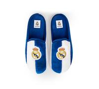 MARPEN SLIPPERS Zapatillas de casa Real Madrid CF Oficiales Temporada 25/26 para Hombre o Mujer, Suela Caucho Diseño Fútbol, Azul y blanco, Talla 42