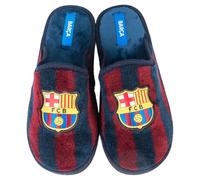 MARPEN SLIPPERS Zapatillas Para Casa Hombre Barcelona FC Oficiales - Zapatos Pantuflas Hombre Unisex Antideslizantes, Suela EVA Flexible, Lavables - Talla 37