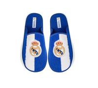 MARPEN SLIPPERS Zapatillas de casa del Real Madrid CF Oficiales de Rizo para Hombre o Mujer, Zapatillas de Verano, Niño o Niña, Azul y Blanco, Talla 34