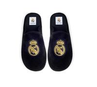 MARPEN SLIPPERS Zapatillas Para Casa Hombre Real Madrid CF Oficiales - Pantuflas Ligeras Con Pelo Suave, Suela Flexible EVA Reciclada, Antideslizantes, Lavables, Hechas En España - Talla 40