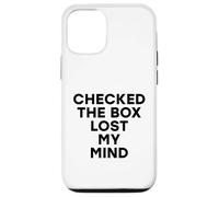 Marqué la casilla Perdió mi Mente Divertido Voto Electoral demócrata Carcasa para iPhone 12/12 Pro