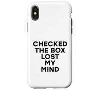 Marqué la casilla Perdió mi Mente Divertido Voto Electoral demócrata Carcasa para iPhone X/XS