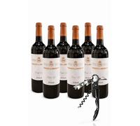 Marqués de Murrieta Rioja D.O.Ca. - Pack 6 Botellas Vino Tinto 75cl + Sacacorchos Profesional de Regalo - Estuche Ideal para Regalo y Eventos -MYSECRETWINE-
