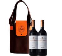 Marqués de Murrieta - Vino Tinto Reserva 2019 | Estuche Lona 2 Botellas 0 ,75 L | 14 ,5 % Volumen | Elegante Estuche Regalo