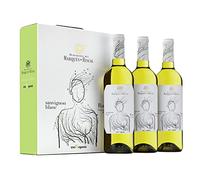 Marques De Riscal Sauvignon Blanco 100% Organic, Vino blanco Sauvignon Blanc Denominación de Origen Rueda, Variedad Sauvignon, con certificación ecológica - Estuche 3 botellas x 750 ml
