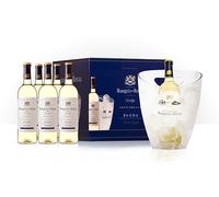 Marqués de Riscal Verdejo 100% Organic - Vino blanco Denominación de Origen Rueda, Variedad Verdejo - Caja de 6 botellas de 750 ml con Cubitera