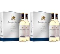 Marqués de Riscal Verdejo 100% Organic - Vino blanco Denominación de Origen Rueda, Variedad Verdejo - Estuche de 2 botellas de 750 ml (Paquete de 2)