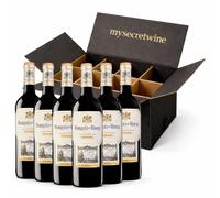 Marqués De Riscal Vino Tinto Reserva Denominación de Origen Calificada Rioja, Variedad Tempranillo, 24 Meses en barrica, 6 Botellas de 750 ml -Pack Mysecretwine-