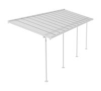 Palram - Canopia Marquesina adosada Sierra (An x Pr: 670,5 x 228 cm, Blanco, Policarbonato, Gris)