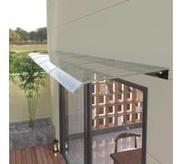 Marquesina de Techo,Marquesina en Arco de Escritorio,Marquesina para Puertas y Ventanas Toldo Cubierta de Policarbonato en Jardín,Marquesina Arqueada,Resistente al Viento (40x100cm/16"x39")