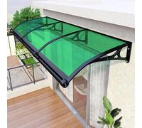 Marquesina Moderna de policarbonato con Soporte de Aluminio: Cubierta Exterior Duradera Que Protege del Sol, la Lluvia y la Nieve. Ideal para Ventanas, porches, techos, Patios y entradas de