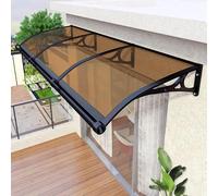 Marquesina Moderna para Puerta: toldo Duradero de policarbonato y Aluminio para Proteger del Sol, la Lluvia y la Nieve en Exteriores. Ideal para porches, Ventanas, Patios y Jardines.