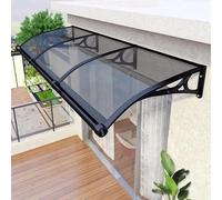 Marquesina Moderna para Puertas: Refugio Exterior Duradero de policarbonato y Aluminio para Proteger del Sol, la Lluvia y la Nieve. Ideal para porches, Ventanas, Patios, Jardines y entradas.