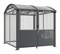 Marquesina para bicicletas, bajo llave PROCITY, modelo básico con código numérico digital