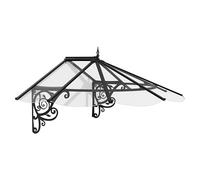 Marquesina para puerta Lily (174,5 x 125 x 80 cm, Antracita)