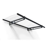 Marquesina para puerta moderna Bremen 1,50 m Palram - Canopia antracita